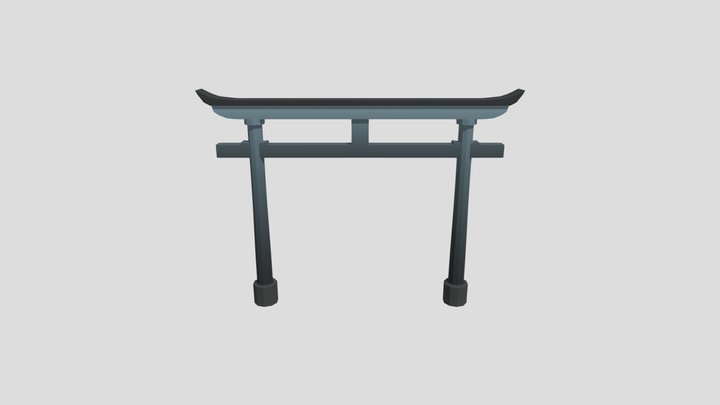 Japanese Gate 3D Model