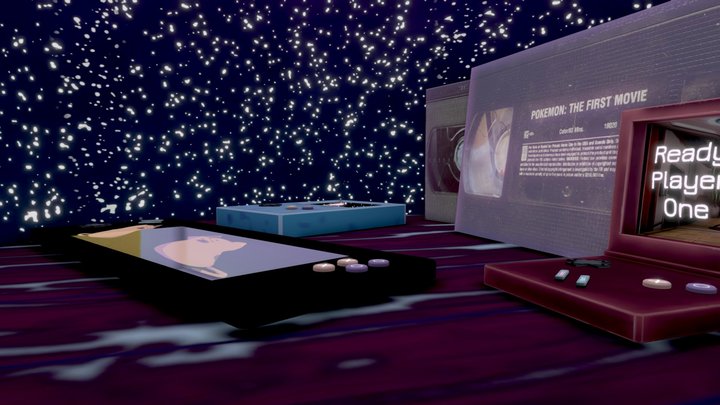 Desk Diorama 3D Model