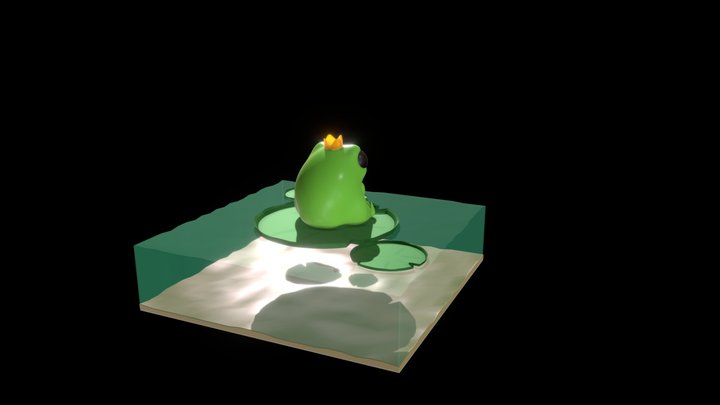 Frog Prince 3D Model