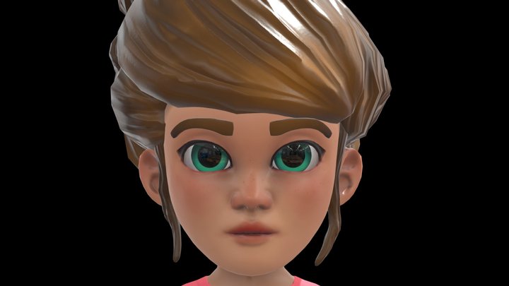 Little woman 3D Model