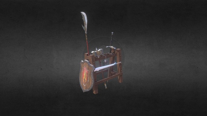 Weapon Rack 3D Model