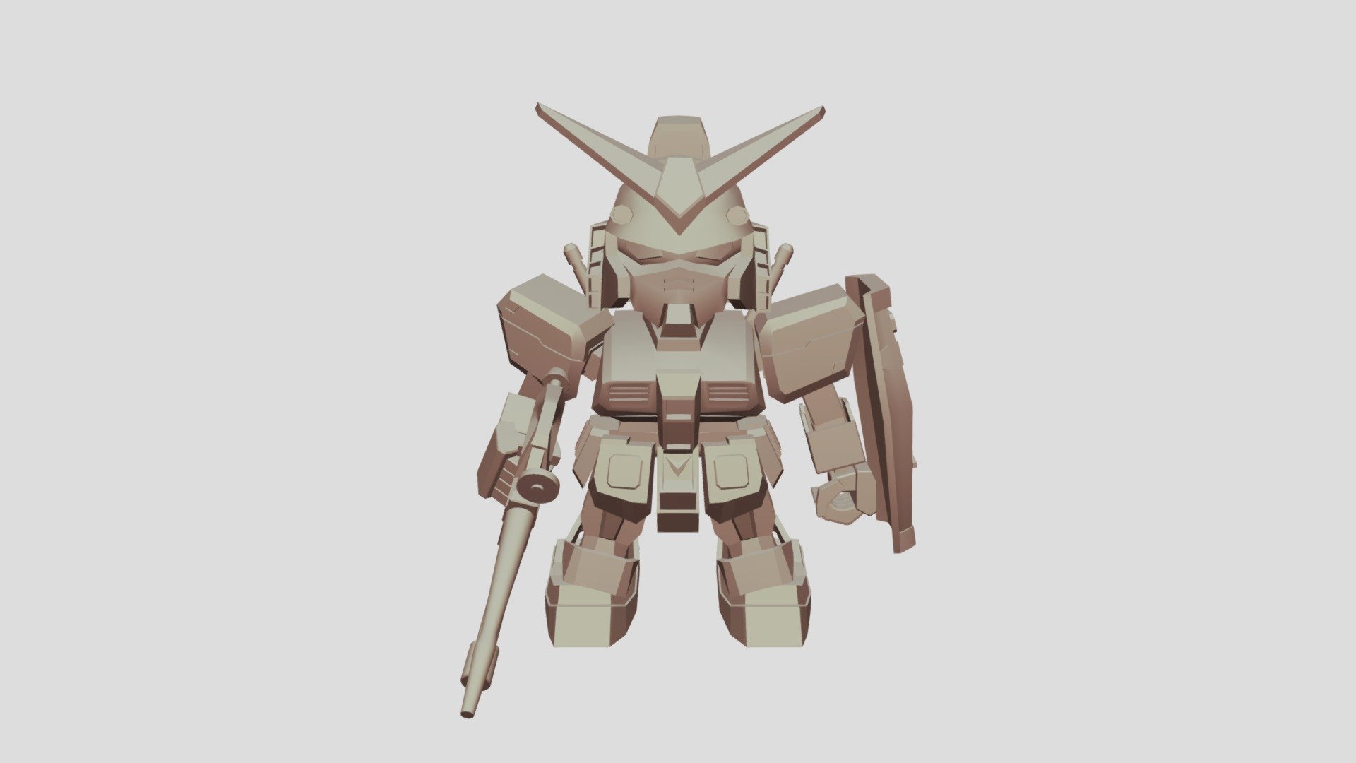 SD RX-78-2 Gundam Sketch - 3D model by aMuL (@aMuL9357) [7134dd0 ...