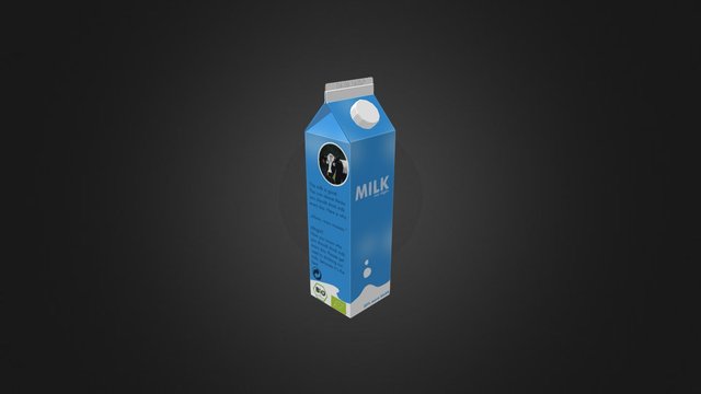 Milk Carton 3D Model