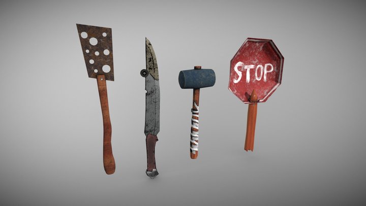 Kitchen Tools - Textures - Cook It 3D Model