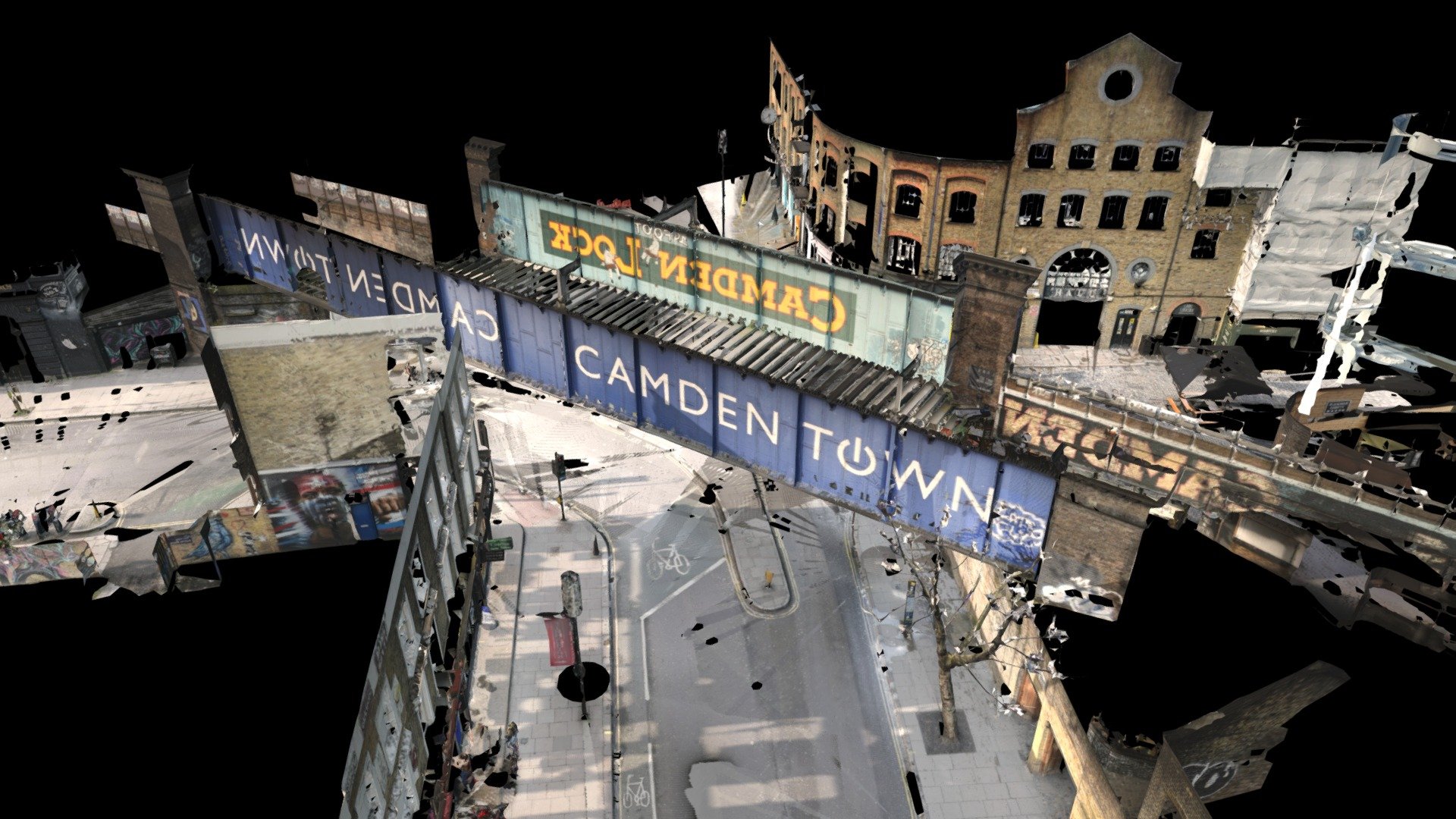 Camden Lock, London - 3D Point Cloud (E,C) — Sketchfab embed 3D viewer
