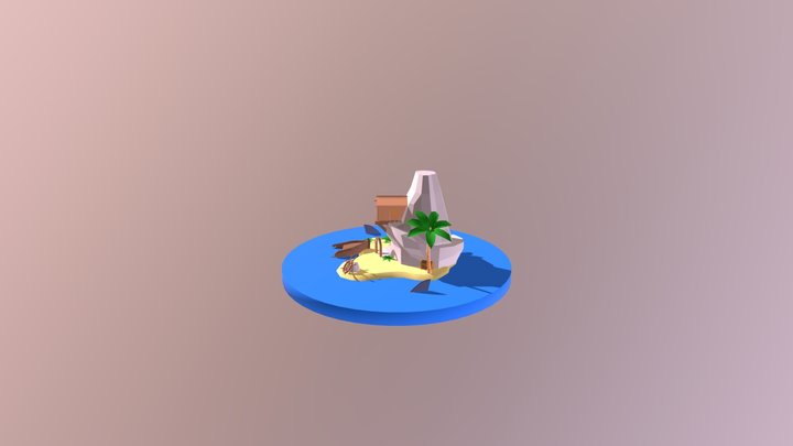 Lonely Island 3D Model