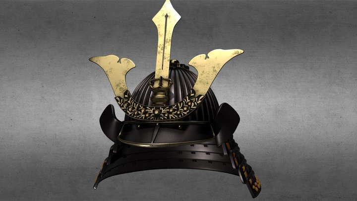 Samurai Helmet (kabuto) 3D Model