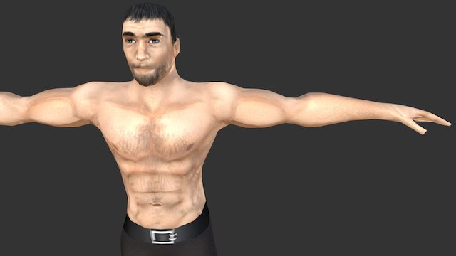 No-name Character for Dungeon Crawler Game 3D Model