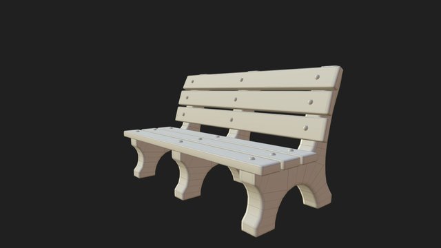 Park Bench 3D Model