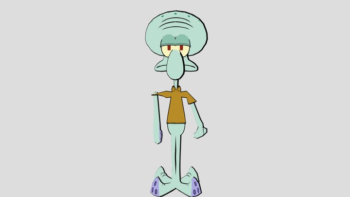 Squidward tentacles 3D Model