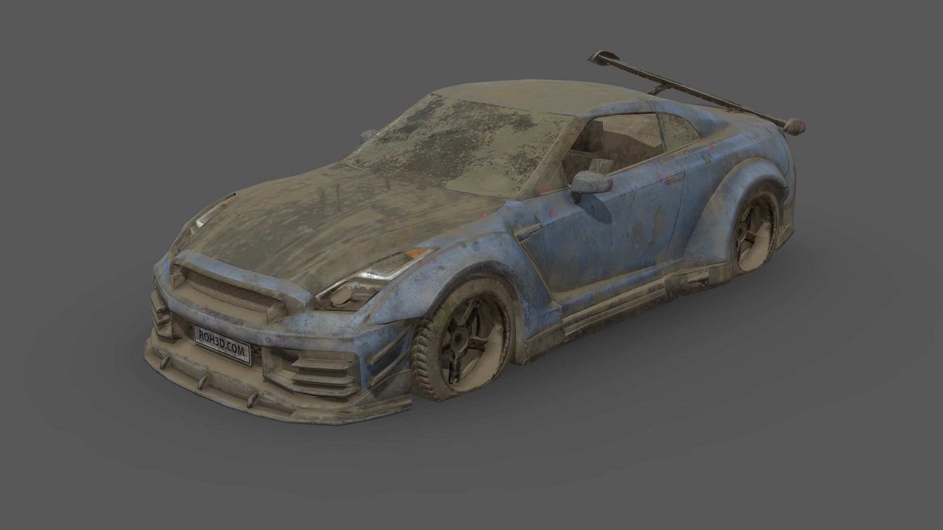 Abandoned Car - Nissan GTR R35 Nismo - 3D model by ROH3D [713f00e ...