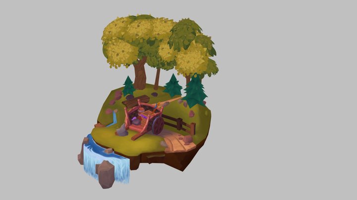 Traveling Wizzard Island 3D Model