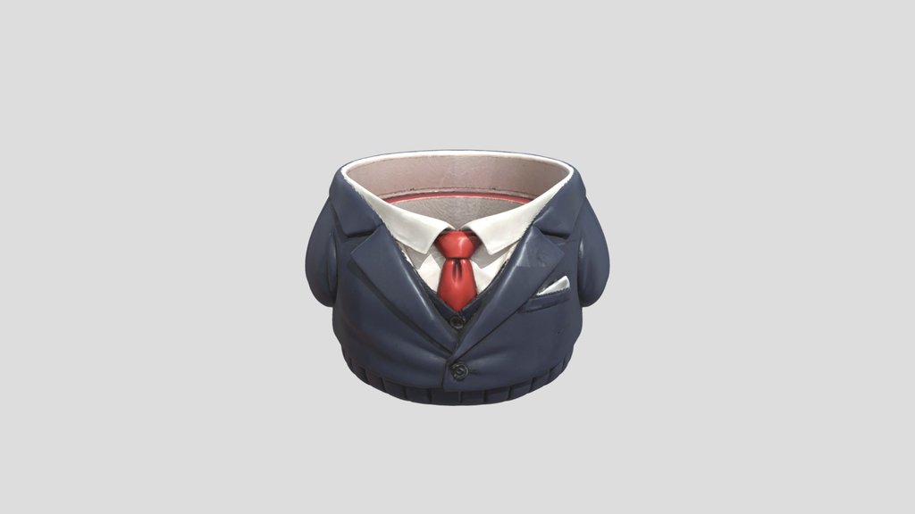 Headless Navy Suit