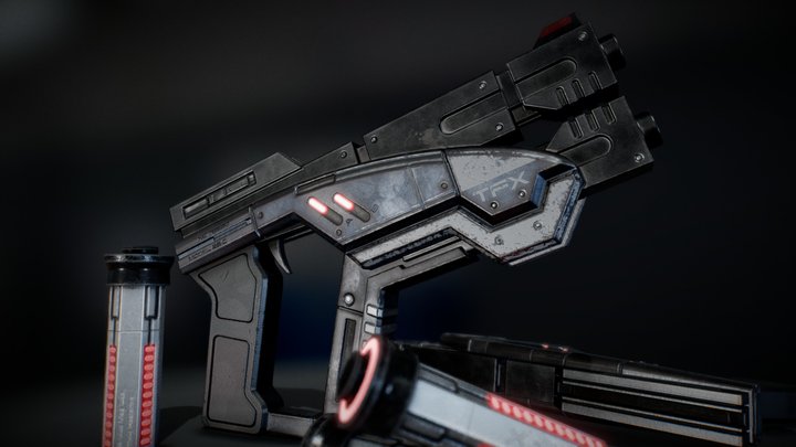 M-3 Predator Heavy Pistol ( Mass Effect ) 3D Model