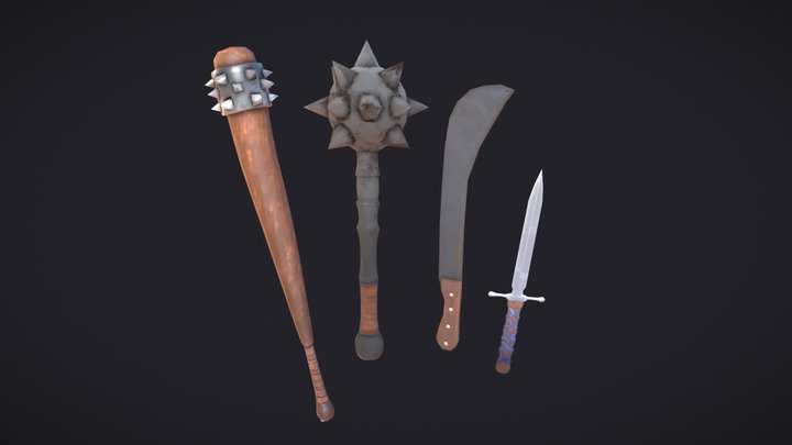 Medieval Weapons 3D Model