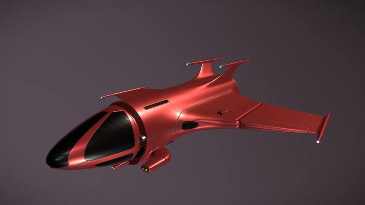 No Mans Sky Inspired Aurora Exotic 3D Model