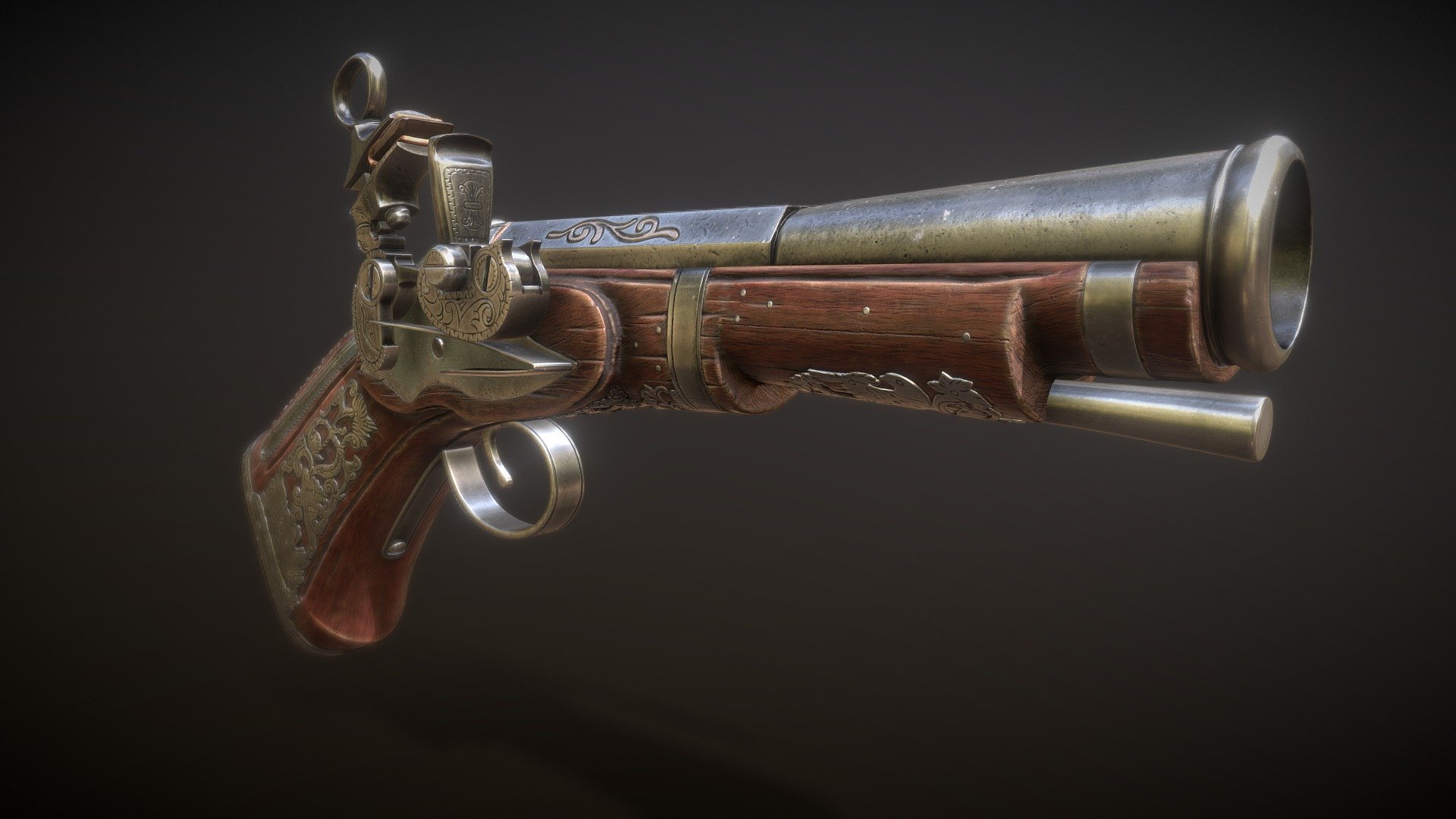 ArtStation - Blunderbuss - Outlandish shotgun concept