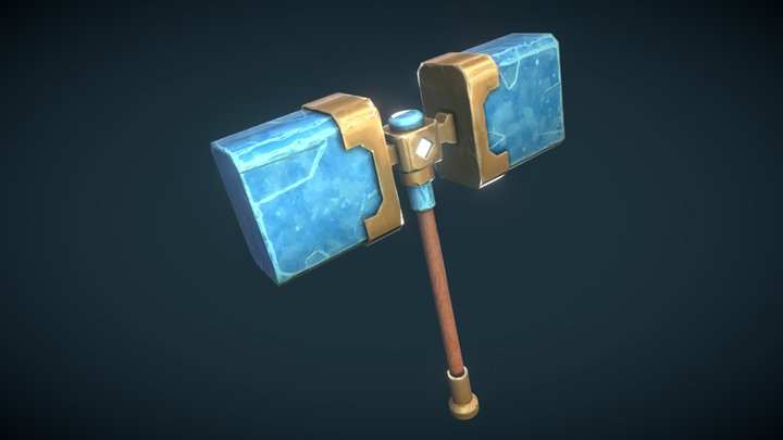 Stylized Hammer - Game Ready Prop 3D Model