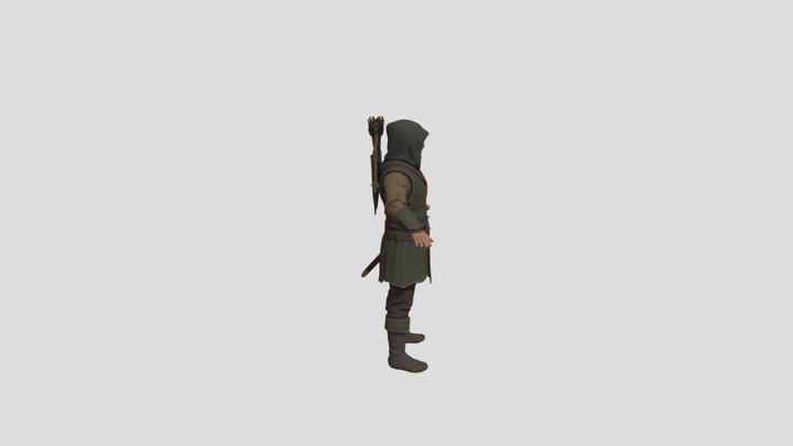 Medieval Archer by Tripo – Kostenloses 3D-Modell STL