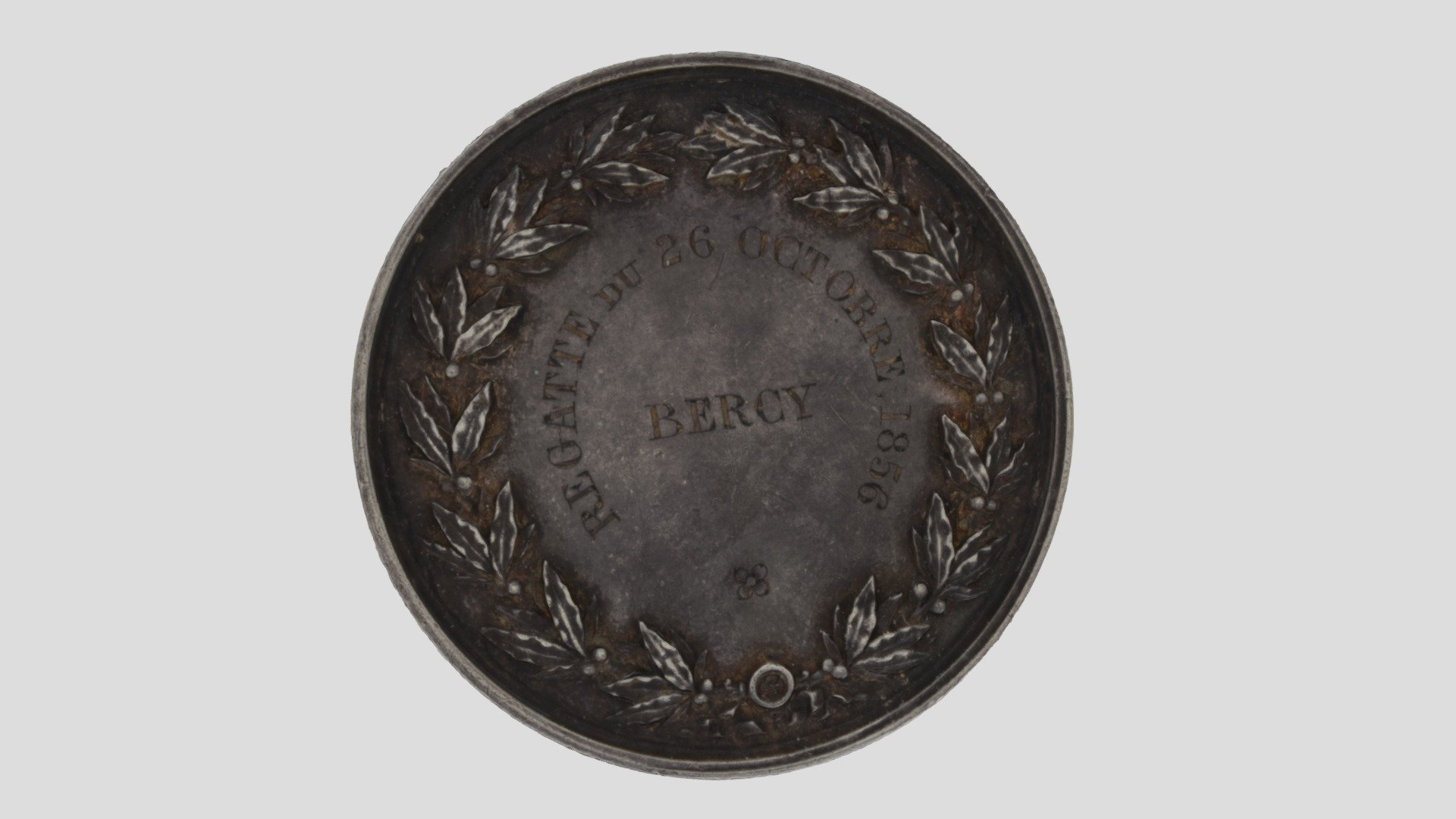Médaille de la yole "Rigoletto" 1856 — Sketchfab embed 3D viewer