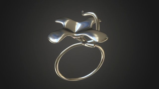 Flower ring 3D Model