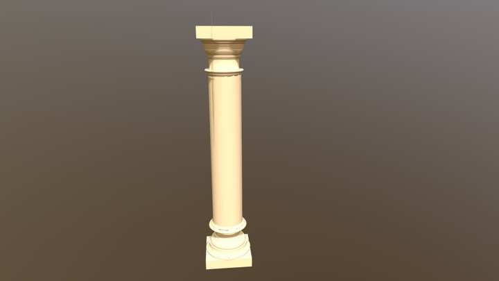 wk3_DoricPillar_Coble_Daisy 3D Model