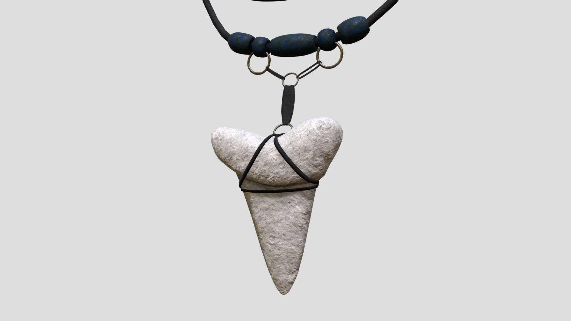 Shark Tooth Necklace - 3D model by ZircronSwift
