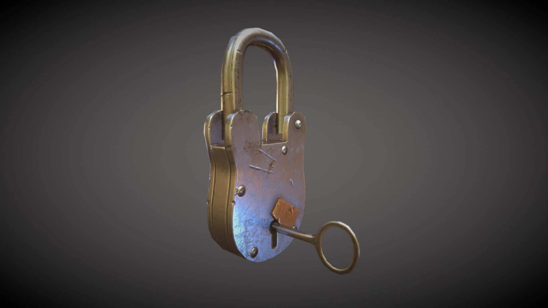 padlock - Buy Royalty Free 3D model by benoit3d [714955b] - Sketchfab Store