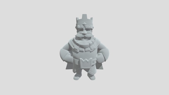 Blue Crowned King 3D Model