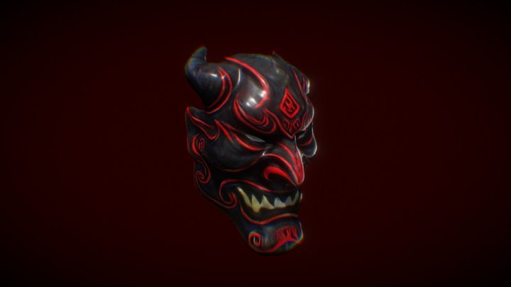 Demon Boss Mask 3D Model