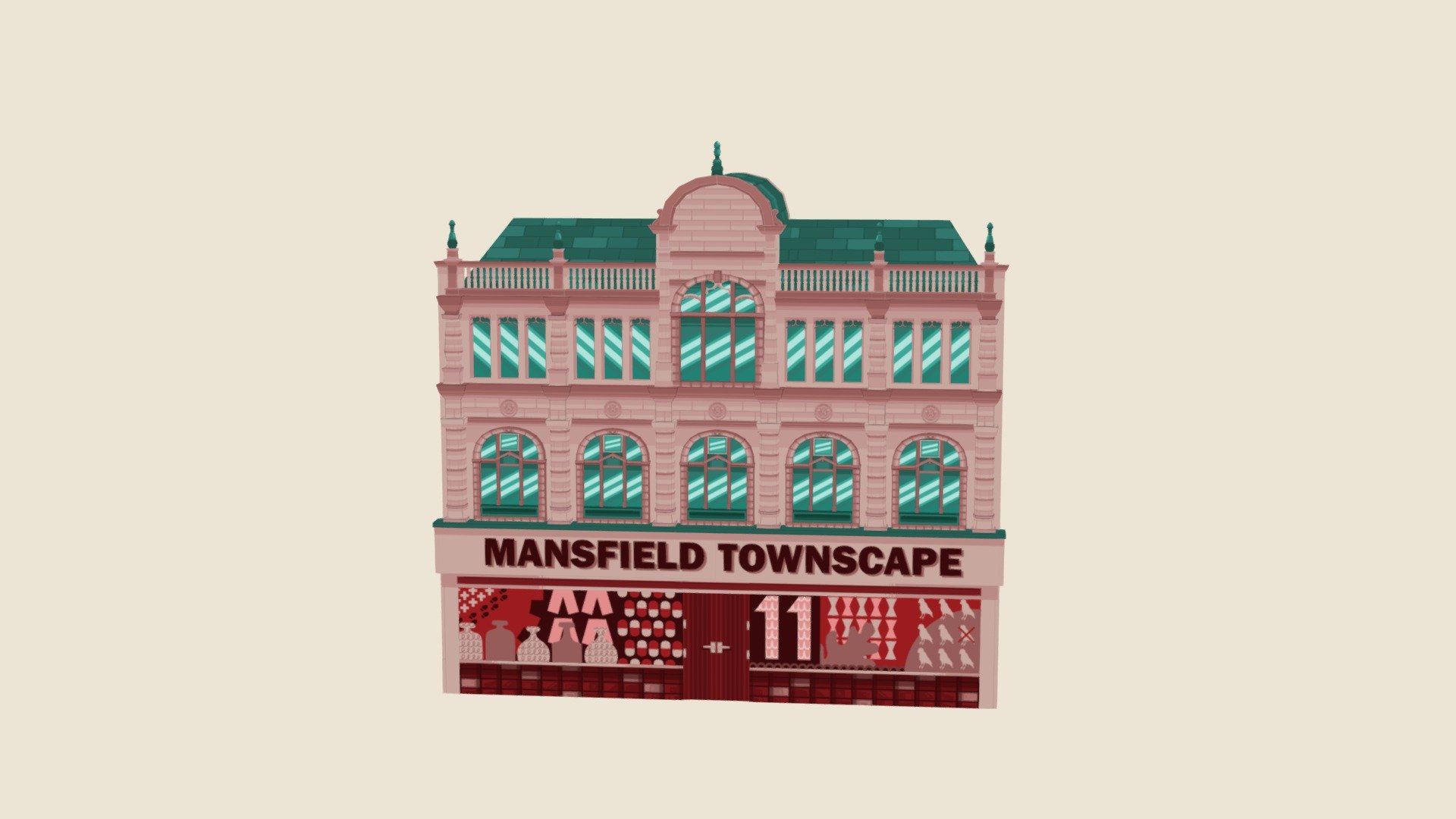 Mansfield Townscape 11 Leeming Street - 3D model by chloeward08 ...