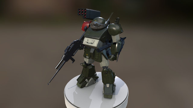 Armored Trooper Votoms "Red Shoulder" 3D Model