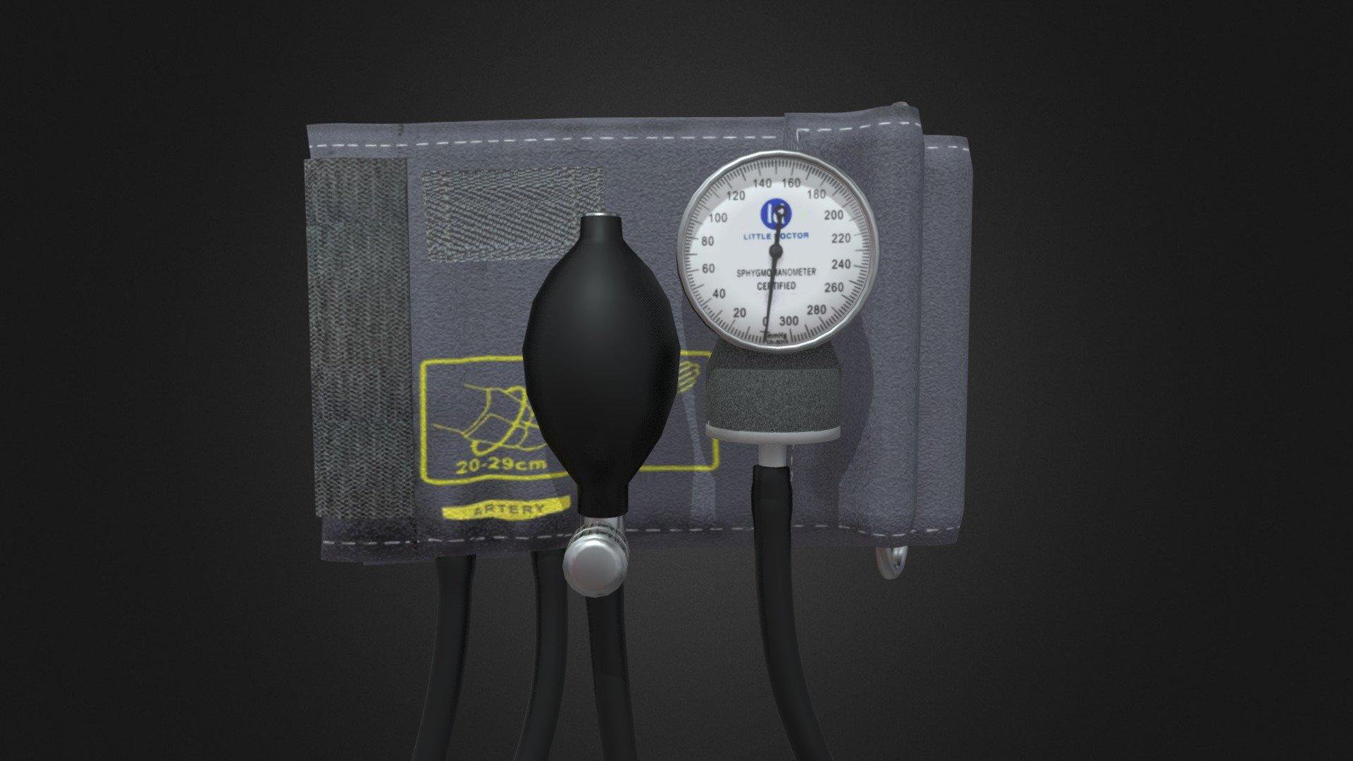 Sphygmomanometer 3D model by ltcfuturesoldier [714e14b] Sketchfab