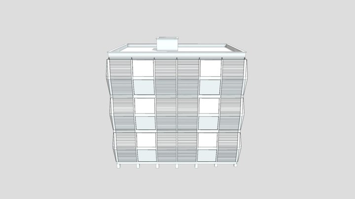 Immeuble de bureaux 2 3D Model