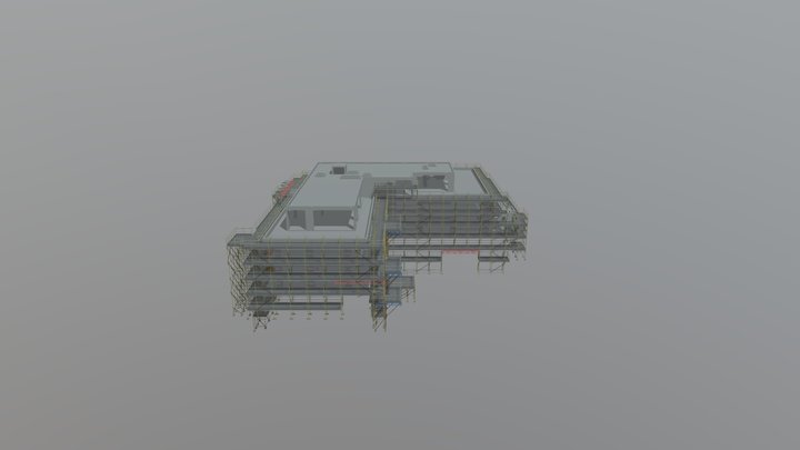 4144 - Facade Access Scaffold Block 2 3D Model