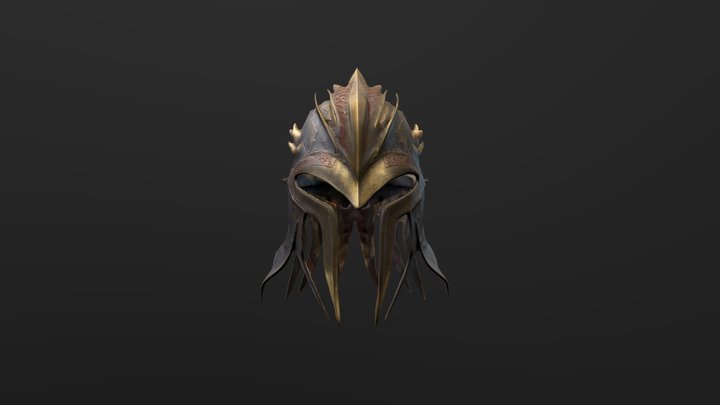 Dragon Helmet 3D Model