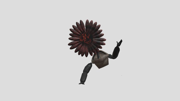 Flowey Fearing Gorilla Monster 3D Model