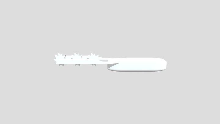 Chain Saw Knife 3D Model