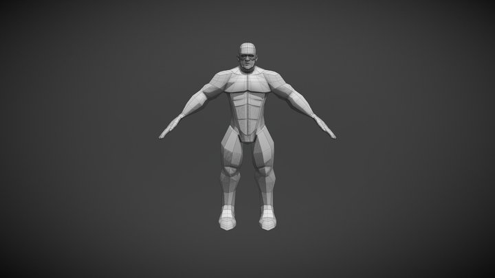 Warrior Body Blocking 3D Model