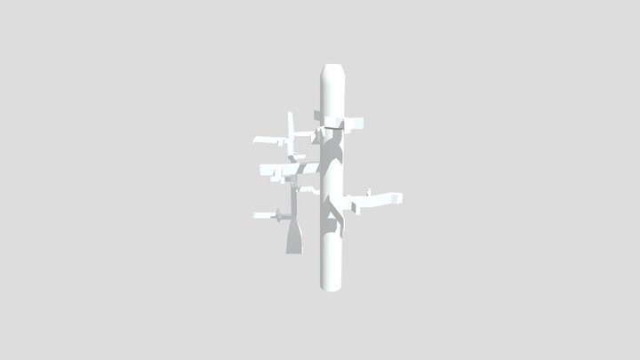Rough tree designs 3D Model