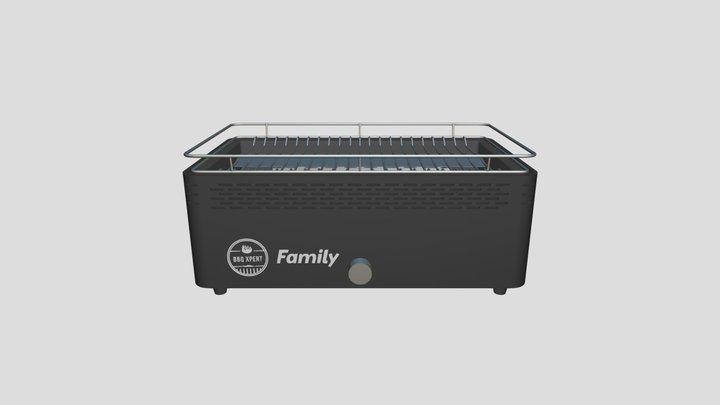 Family Black Inox 3D Model