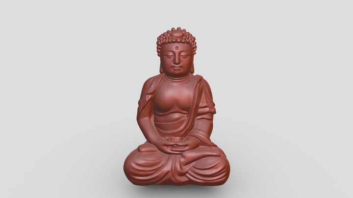 Sitting Buddha 3D Model