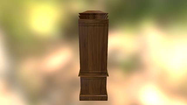 Medieval Wardrobe 3D Model