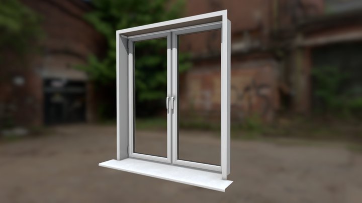 Plastic window / ПВХ окно 3D Model