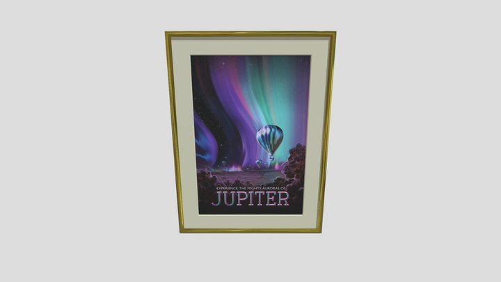 Jupiter Poster 3D Model