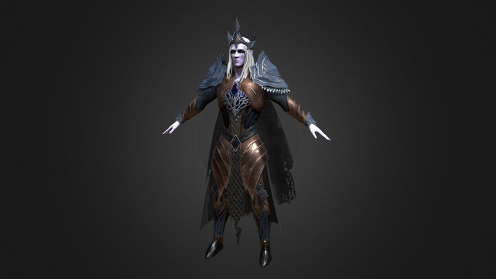 Elfo Oscuro 3D Model