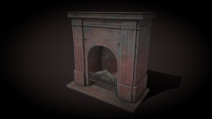 Victorian Fire Place (Free) 3D Model