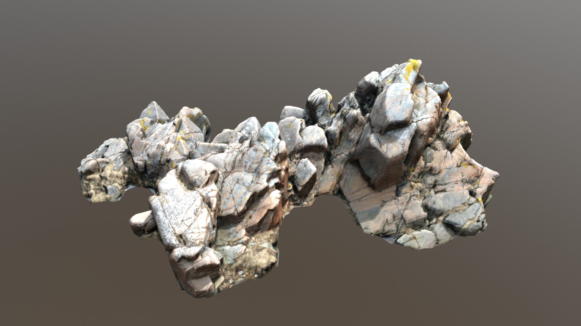 3D model Nature Rock Cliff A2 - This is a 3D model of the Nature Rock Cliff A2. The 3D model is about a pile of rocks.