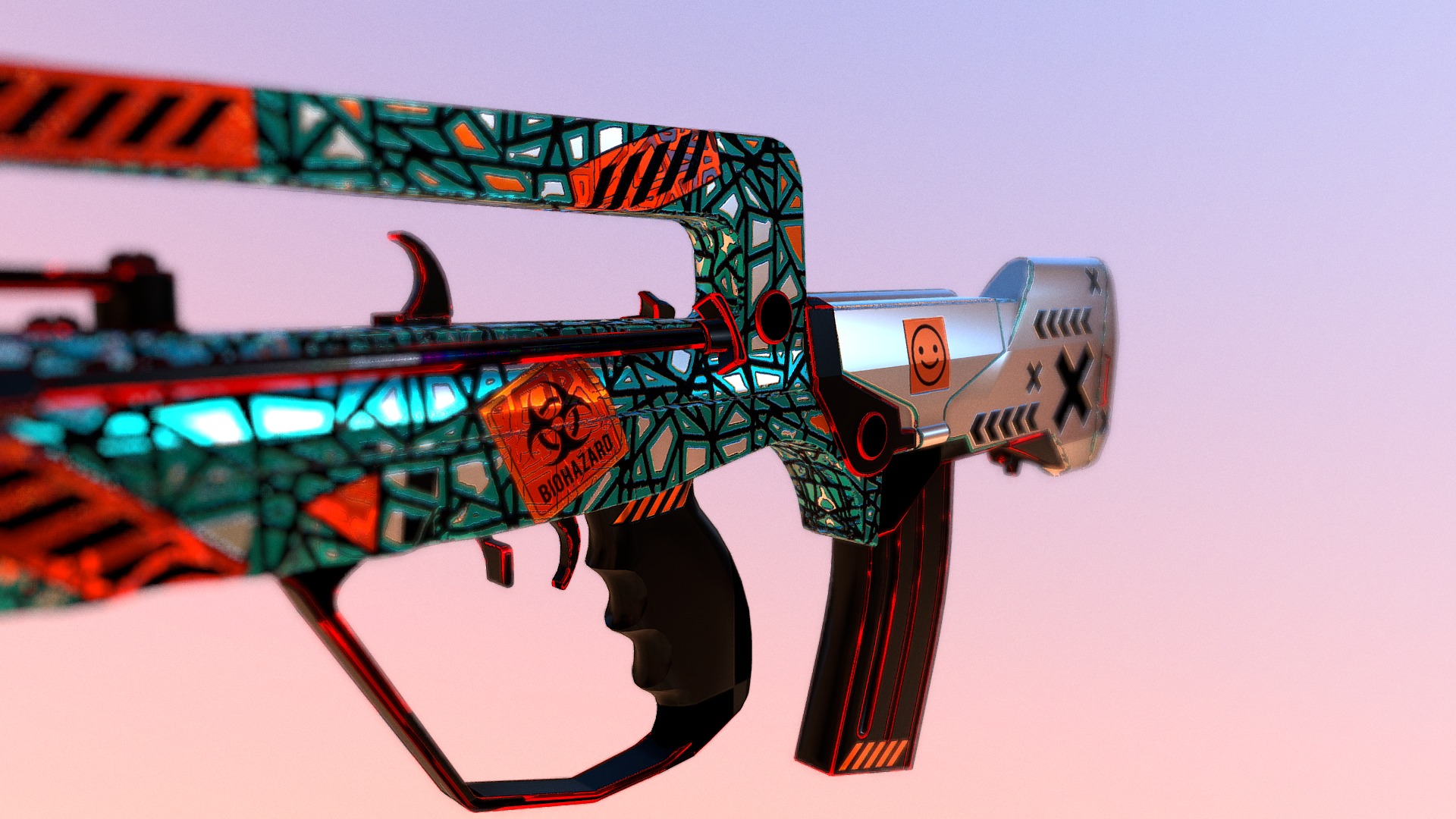 FAMAS - Download Free 3D model by AvnisT [7155d37] - Sketchfab