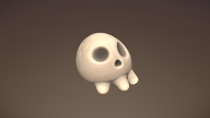 Cartoon Skull 3D Model